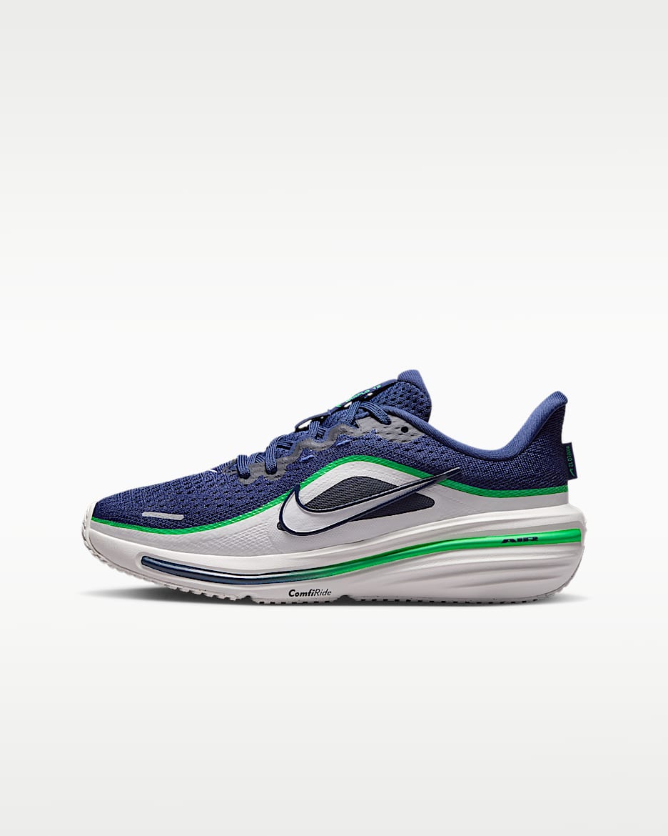 Nike Winflo 12 大童公路跑步鞋 - 深藏青/闪亮绿/山峰白