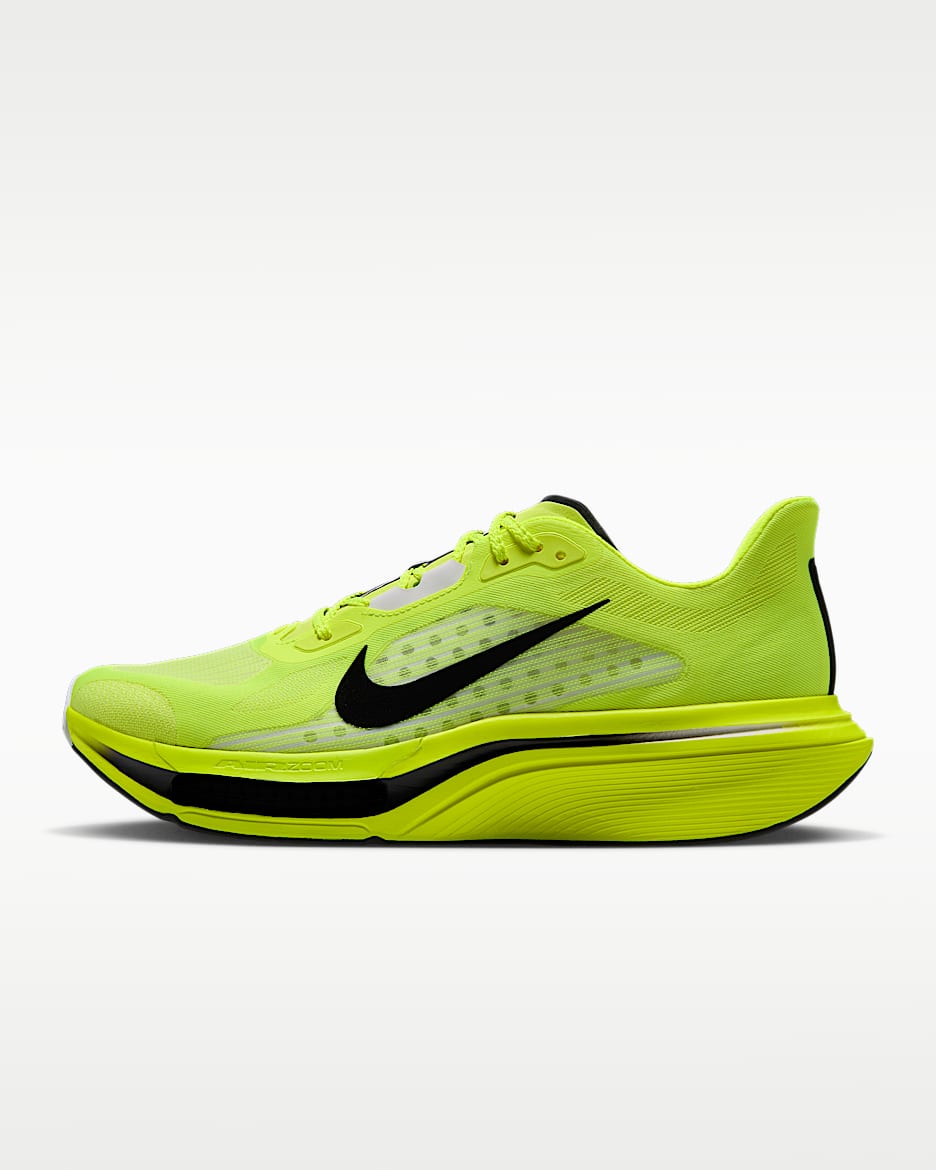 Nike Pegasus Plus 2 耐克超级飞马男子公路跑步鞋 - 亮眼柠檬黄/白色/黑