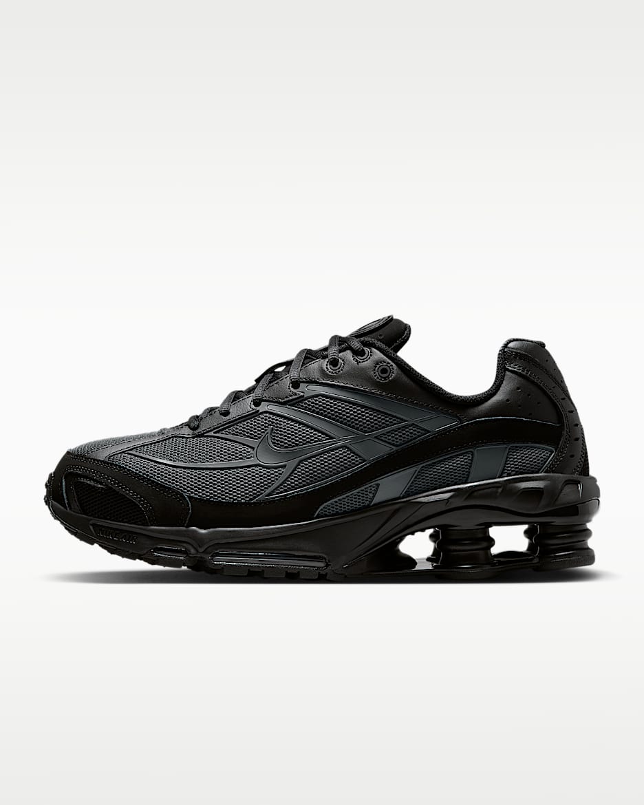 Nike Shox Ride 2 男子气柱运动鞋 - 暗烟灰/黑/黑