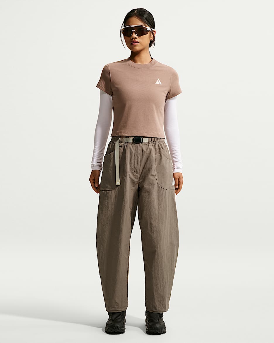 Nike ACG "Dolomiti" 姚妙同款女子拒水九分裤 - 貂棕/矿石灰/黑/山峰白