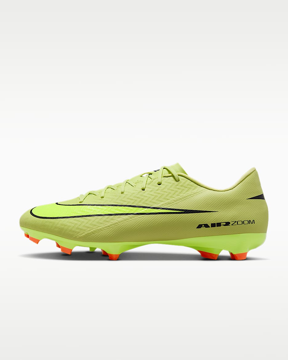 Nike Mercurial Vapor 16 Academy 耐克刺客系列男/女 MG 多种场地低帮足球鞋 - 亮石灰色/橙红/荧光黄