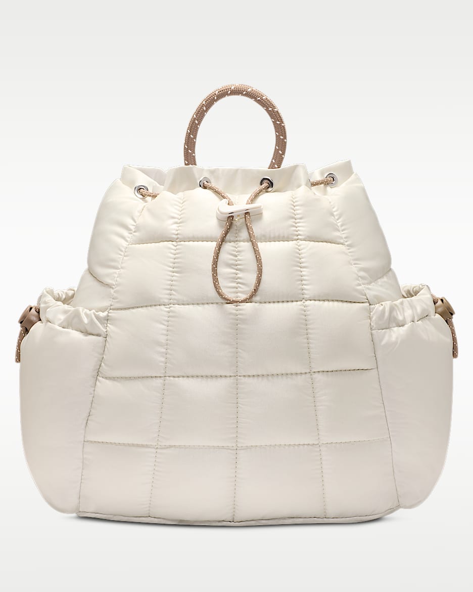 Nike Sportswear Puffle 双肩包 - 浅骨色/貂棕/帆白