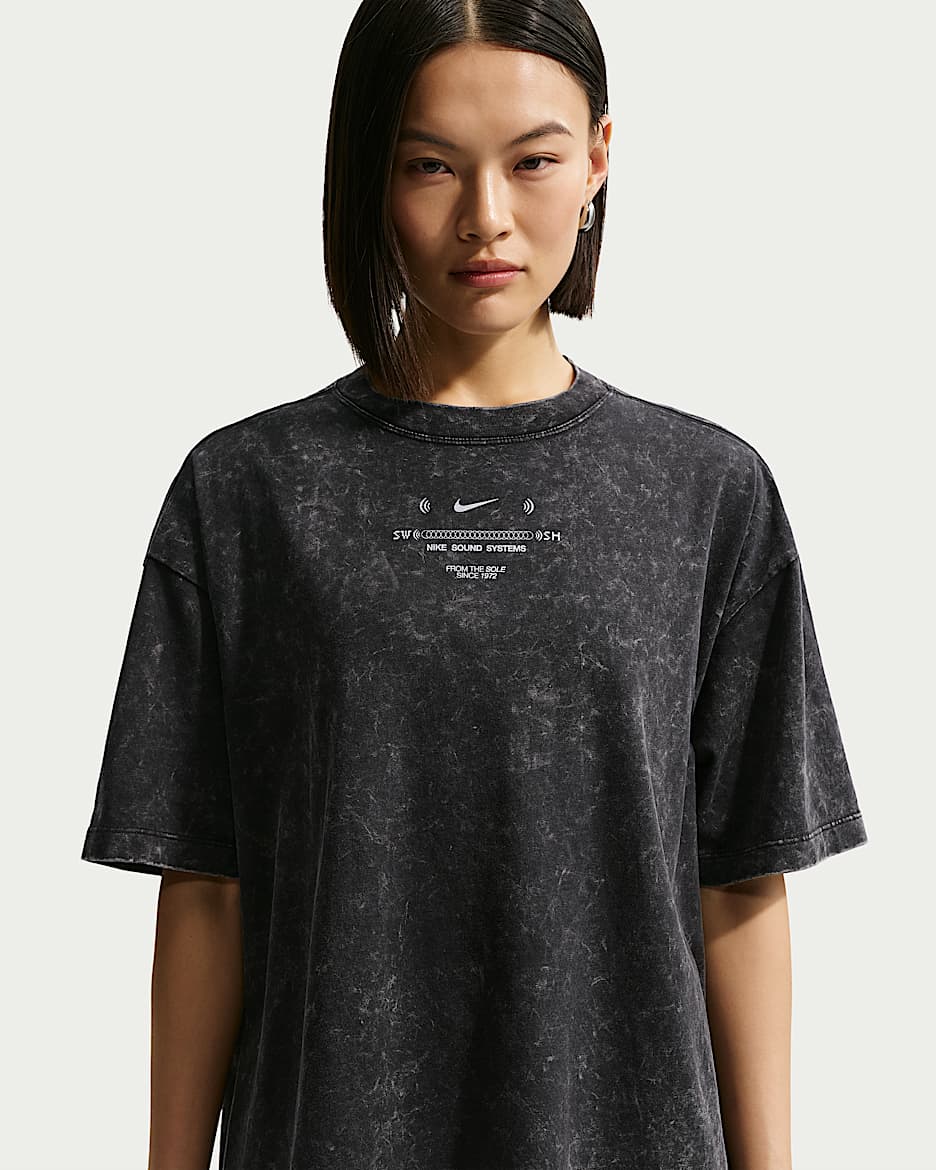 Nike Sportswear Classic 女子 Oversize 风T恤 - 黑