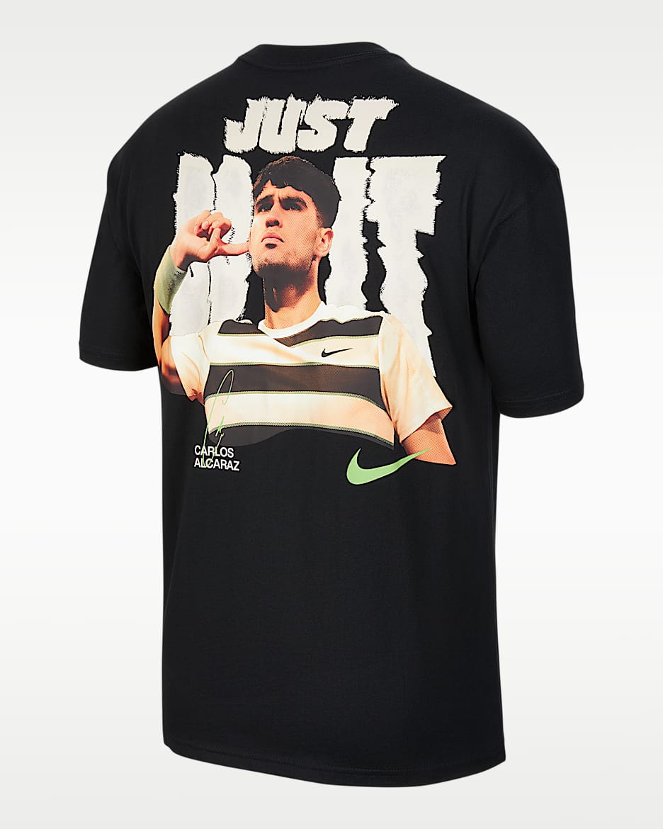 Nike "Just Do It" 卡洛斯·阿尔卡拉斯特别款T恤 - 黑