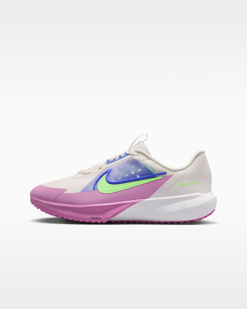 Nike Sonic Fly 耐克超音速号大童跑步鞋 - 山峰白/宝石蓝/浅品红/爆炸绿黄