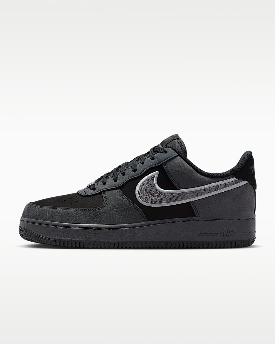 Nike Air Force 1 '07 LV8 男子空军一号运动鞋 - 黑/烟灰/暗烟灰
