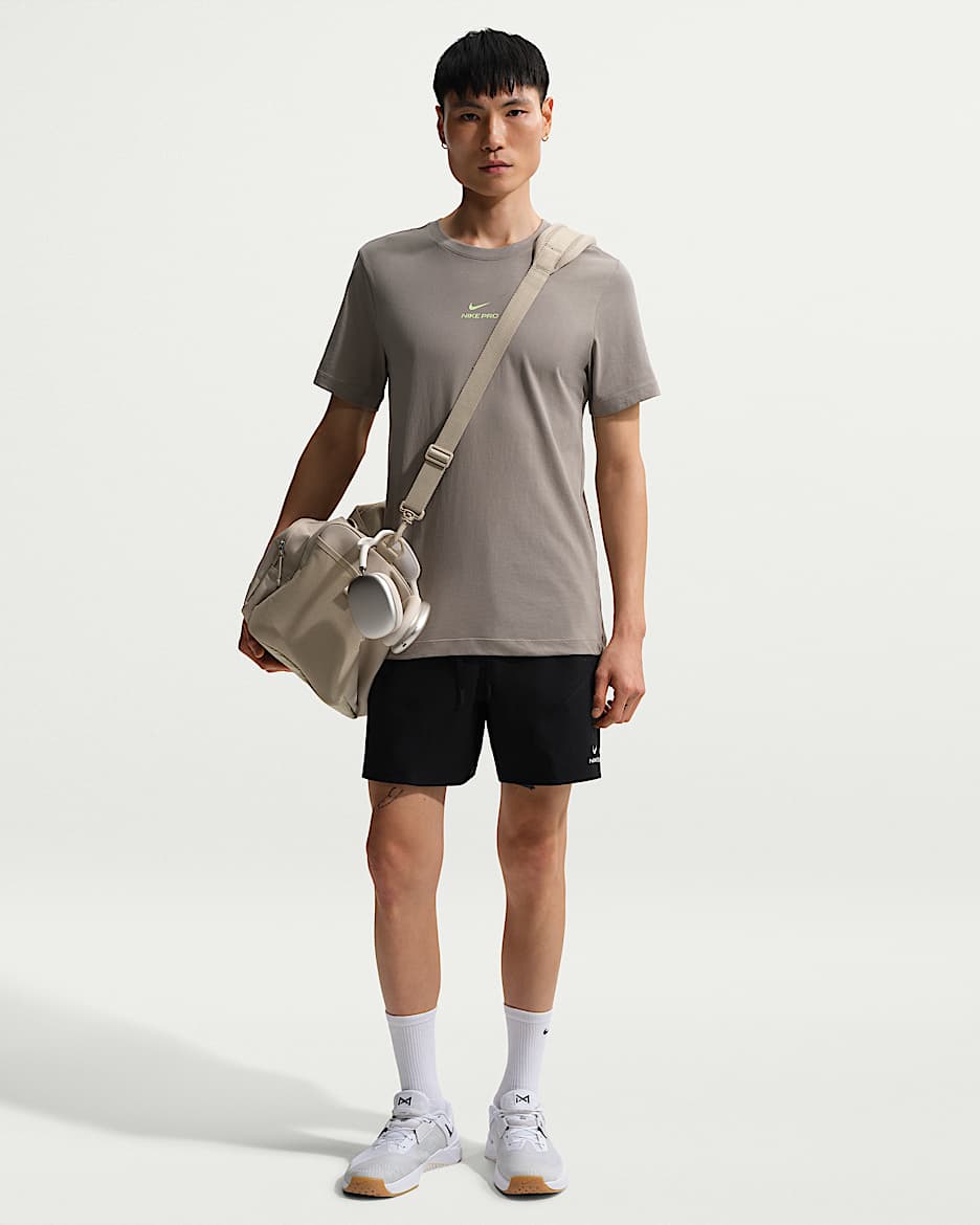 Nike Pro Training Dri-FIT ADV 男子速干训练短裤 - 黑/黑/白色