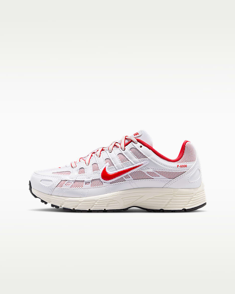 Nike P-6000 马年限定脱缰系列新年款大童运动鞋 - 白色/帆白/黑/大学红