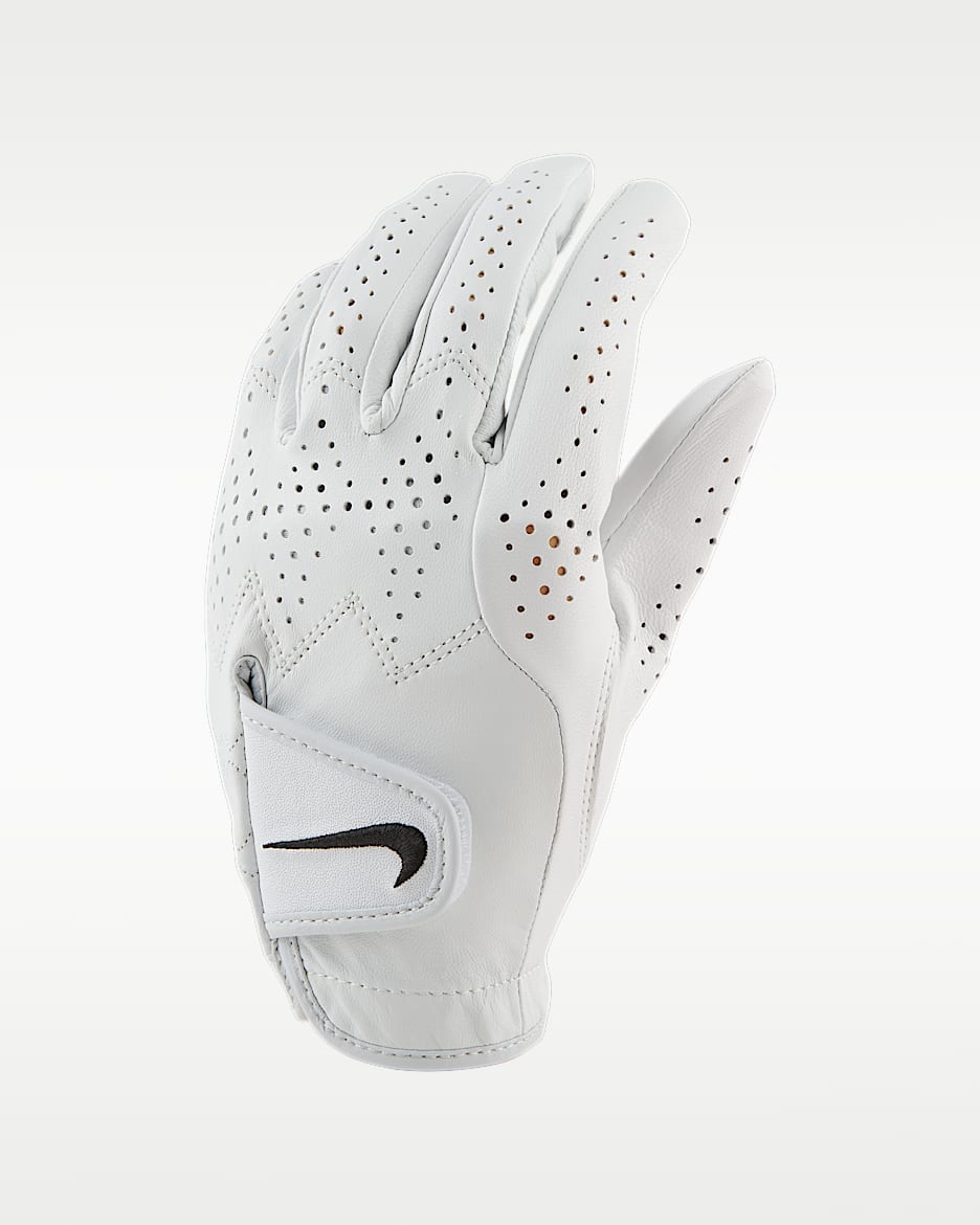 Nike Tour Classic 4 高尔夫手套（左手） - 珍珠白/珍珠白/黑
