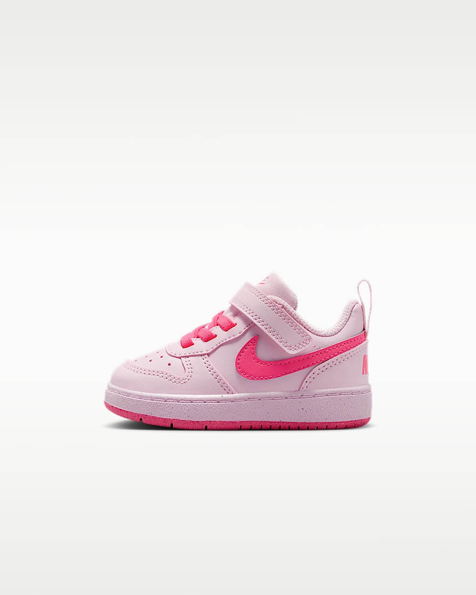 Nike Court Borough Low Recraft 耐克酷菠萝婴童运动鞋 - 泡沫粉/白色/透明粉