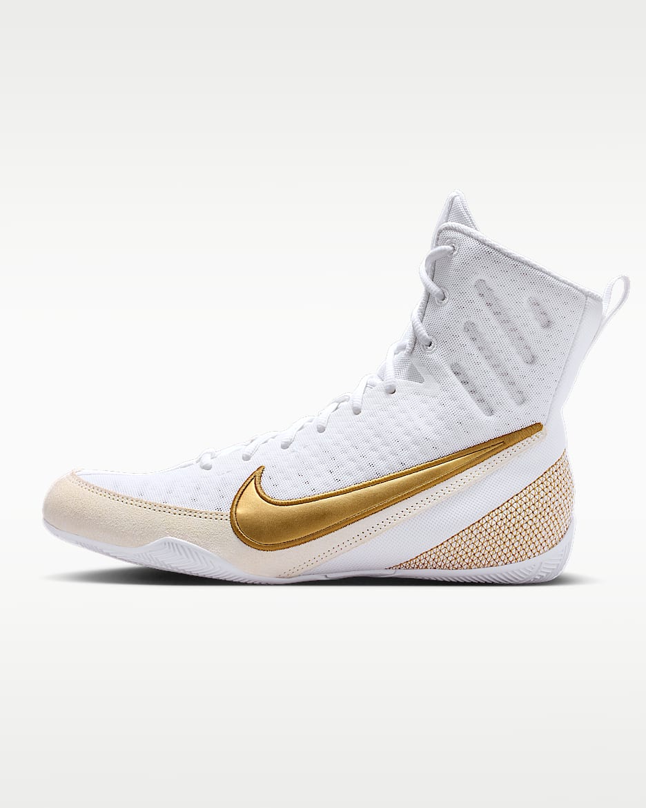 Nike Machomai 3 拳击鞋 - 白色/金属色