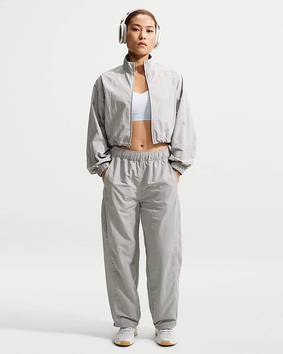Nike N.A.C. Dri-FIT 女子速干中腰梭织长裤 - 浅烟灰/浅烟灰