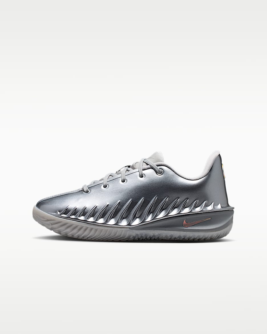 Nike G.T. Cut 4 大童篮球鞋 - 金属银/铁灰