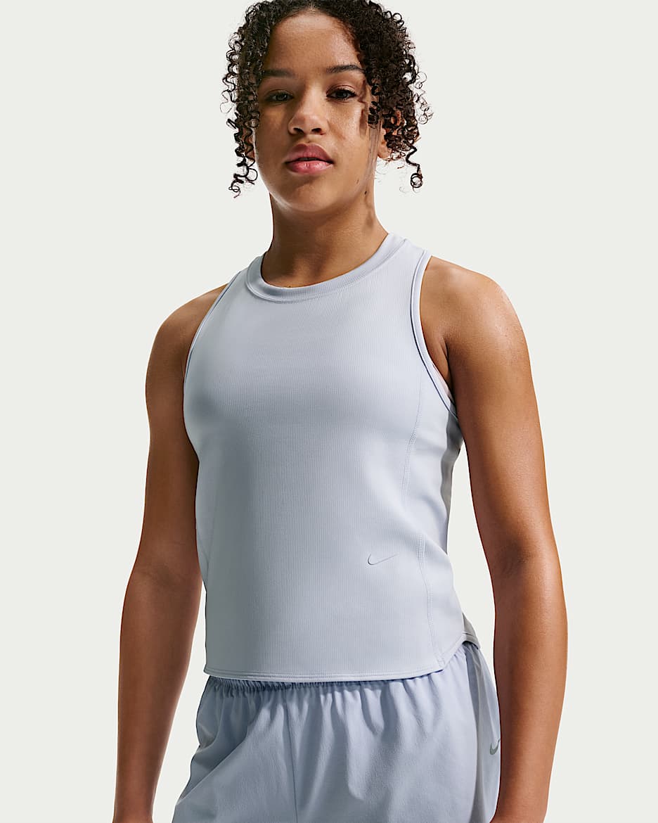 Nike MAVN Dri-FIT 耐克好动心系列大童（女孩）速干针织背心 - 幻影/幻影/幻影