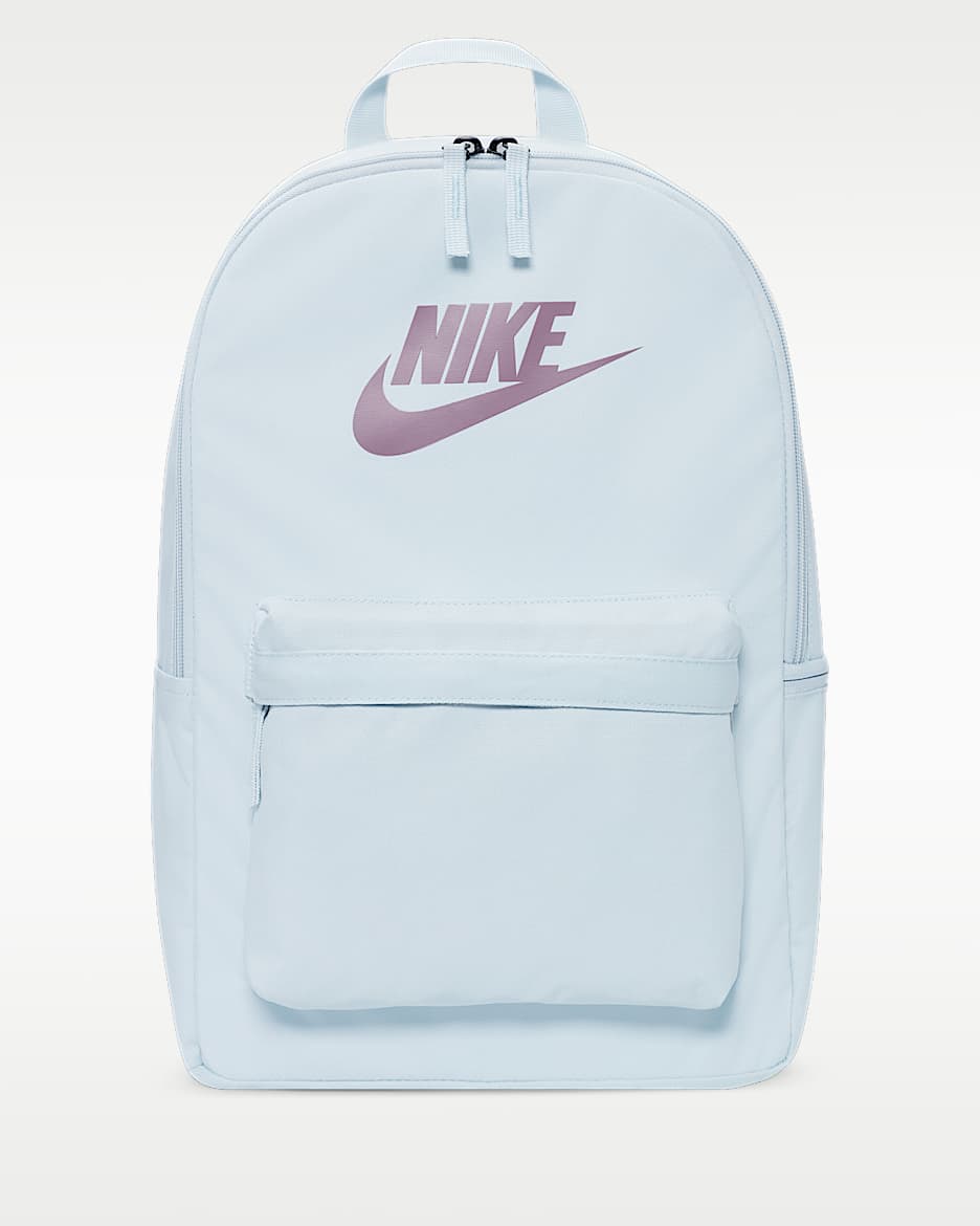 Nike Heritage 双肩包 - 浅蓝灰/黑/海浪紫