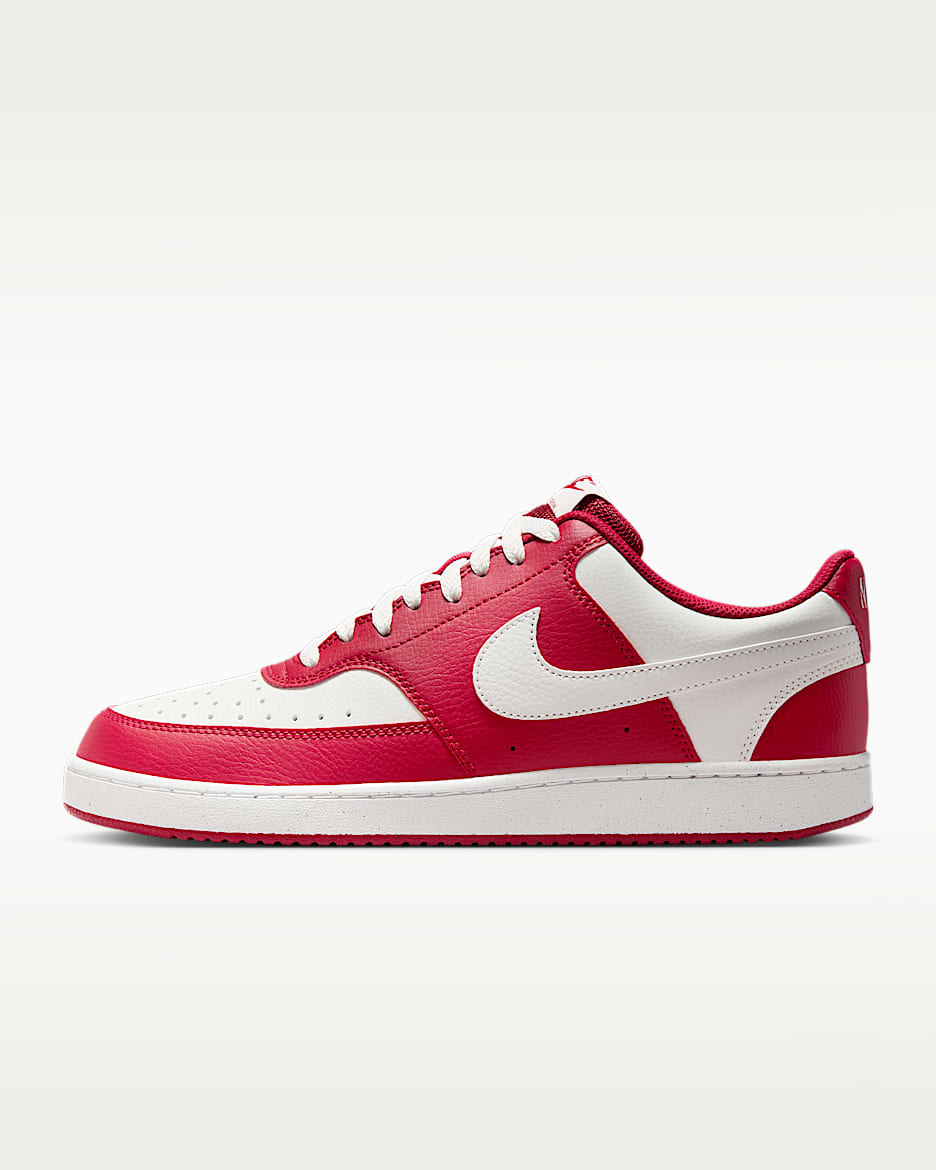 Nike Court Vision Low 男子运动鞋 - 健身红/山峰白