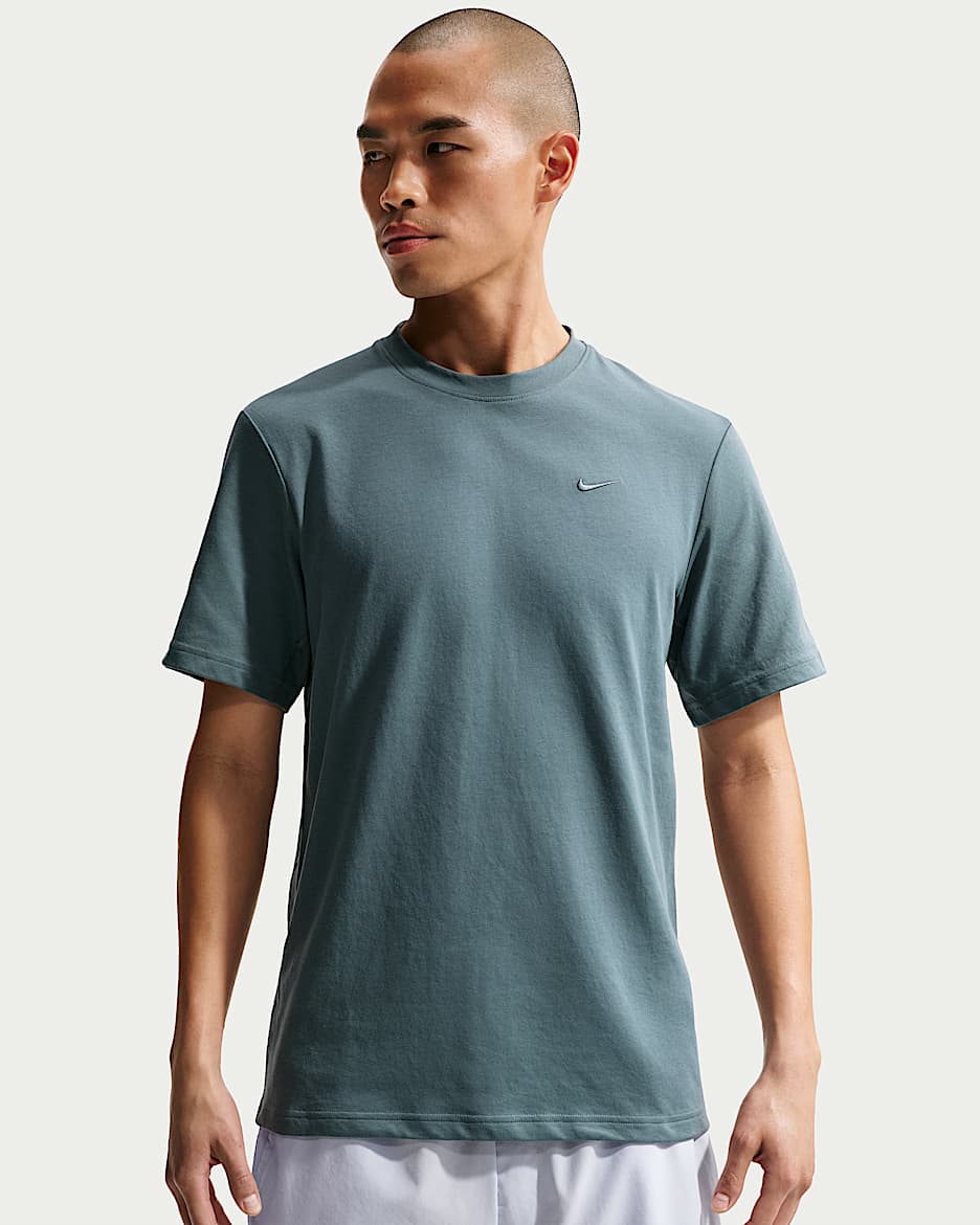 Nike Dri-FIT Primary 男子速干训练T恤 - 矿物岩板蓝/调色/矿物岩板蓝