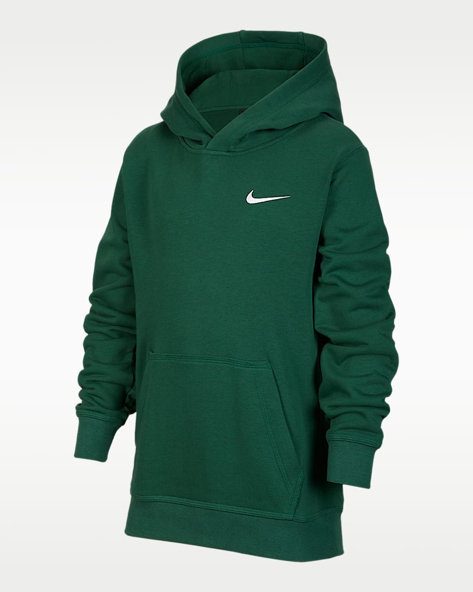 Nike Team Club 大童套头连帽衫 - 峡谷绿