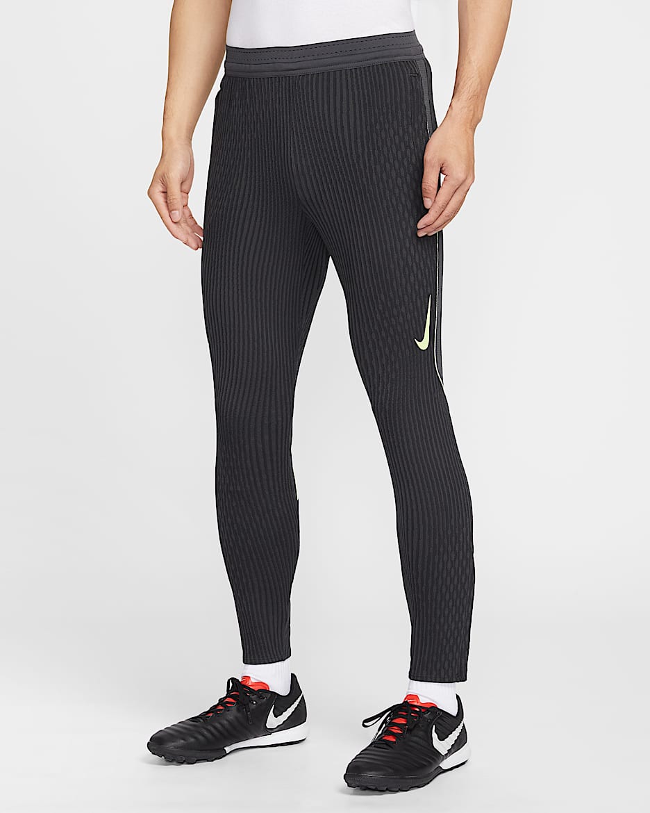 Nike Strike Elite Dri-FIT ADV 男子速干针织足球长裤 - 暗烟灰/黑/微黄绿/微黄绿