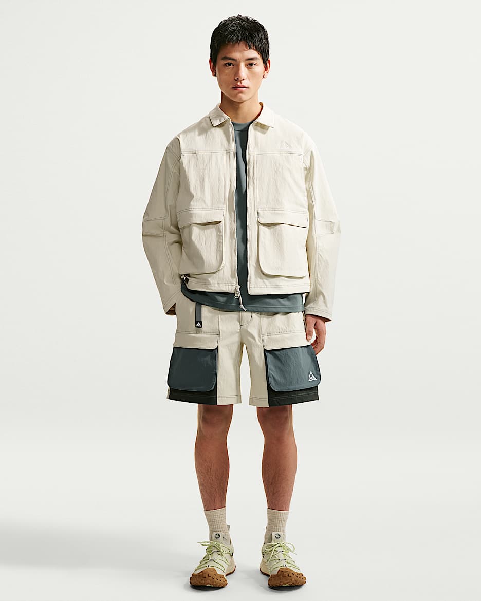 Nike ACG "Smith Summit" 男子工装短裤 - 海玻璃色/矿物岩板蓝/黑云衫绿/山峰白