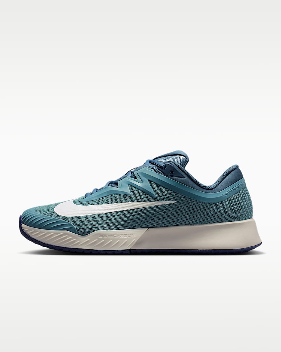 Nike Vapor Pro 3 男子硬地球场网球鞋 - 烟灰蓝/浅骨色/新石板蓝/白色