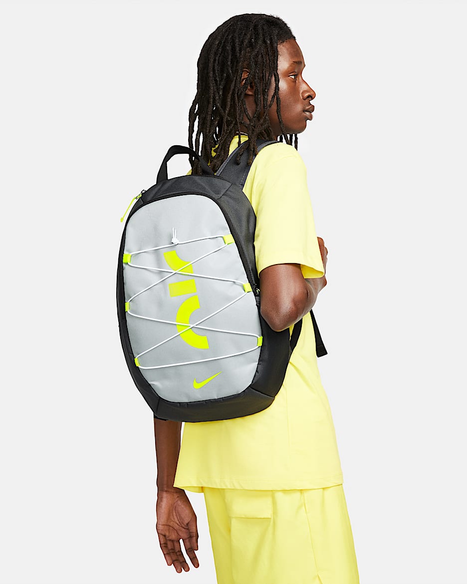 Nike Air 双肩包 - 煤黑/狼灰/荧光黄