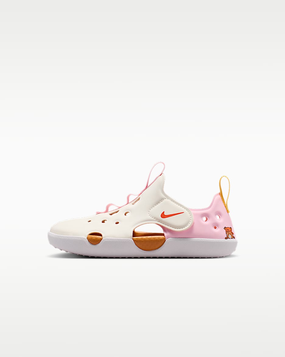 Nike Sunray Protect 4 幼童凉鞋 - 帆白/白色/泡沫粉/草皮橙