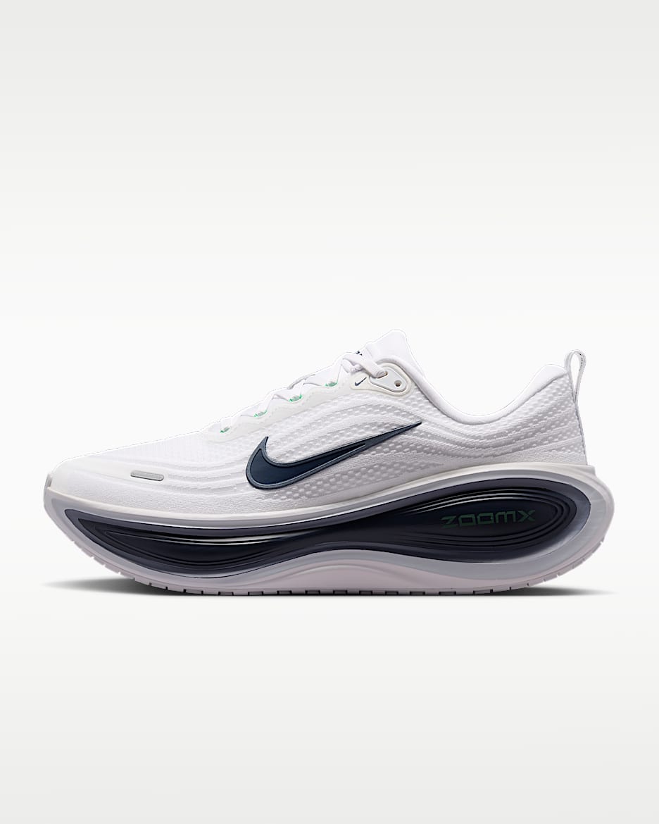 Nike Vomero Plus 耐克超级迈柔男子公路跑步鞋 - 白色/闪亮绿/世界靛青/深藏青