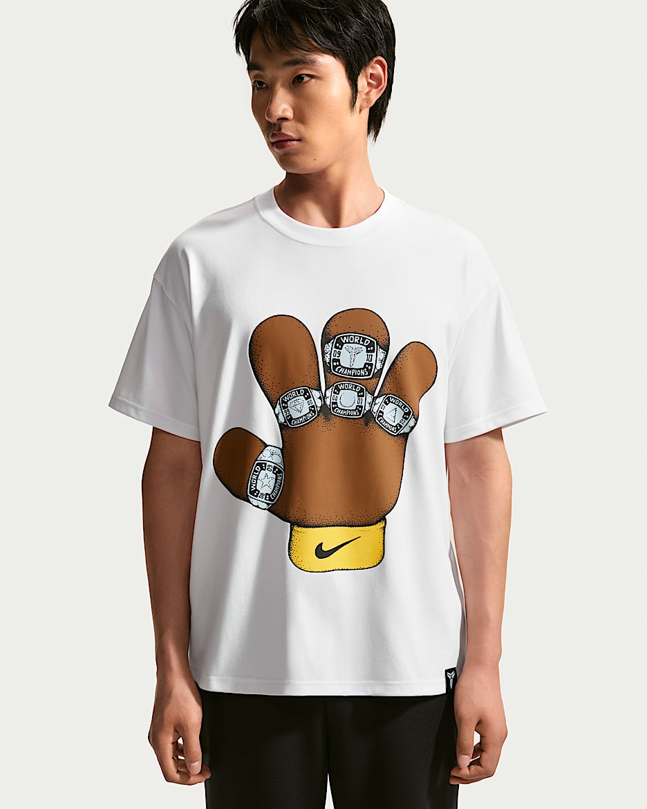 Kobe Nike Dri-FIT 科比男子速干短袖篮球T恤 - 白色