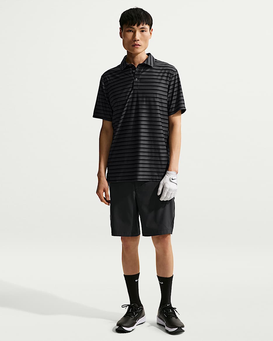 Nike Tailored Performance Dri-FIT 男子速干高尔夫短裤 - 黑/黑/黑