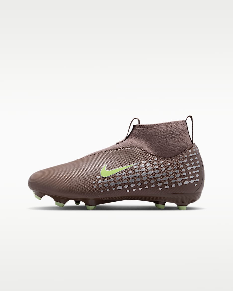 Nike Jr. Mercurial Superfly 10 Academy "Kylian Mbappé" 耐克刺客系列姆巴佩大童 MG 多种场地高帮足球鞋 - 日蚀紫红/金属银