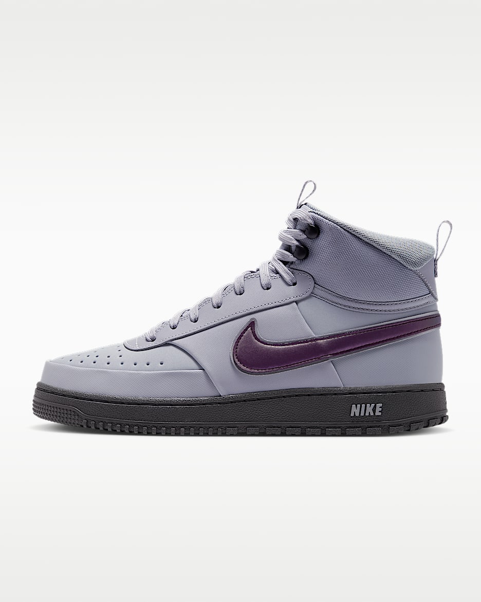 Nike Court Vision Mid SE 男子冬季款运动鞋 - 狼灰/铁灰/黑/红褐色