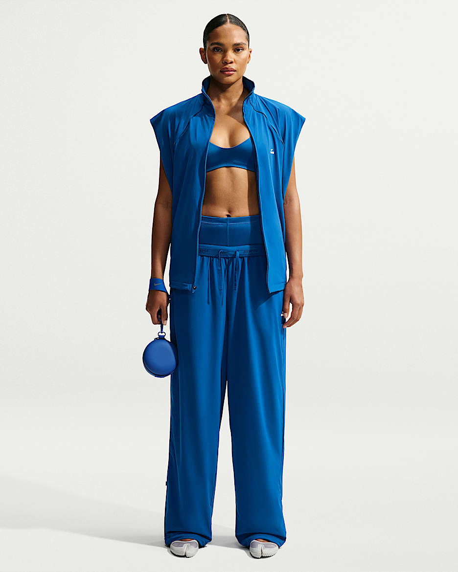 NikeSKIMS Stretch Nylon 女子 Oversize 风速干长裤 - NSKM Cobalt/NSKM Cobalt/NSKM Cobalt