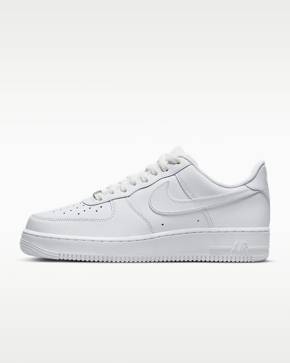 Nike Air Force 1 '07 男子空军一号运动鞋板鞋 - 白色/白色