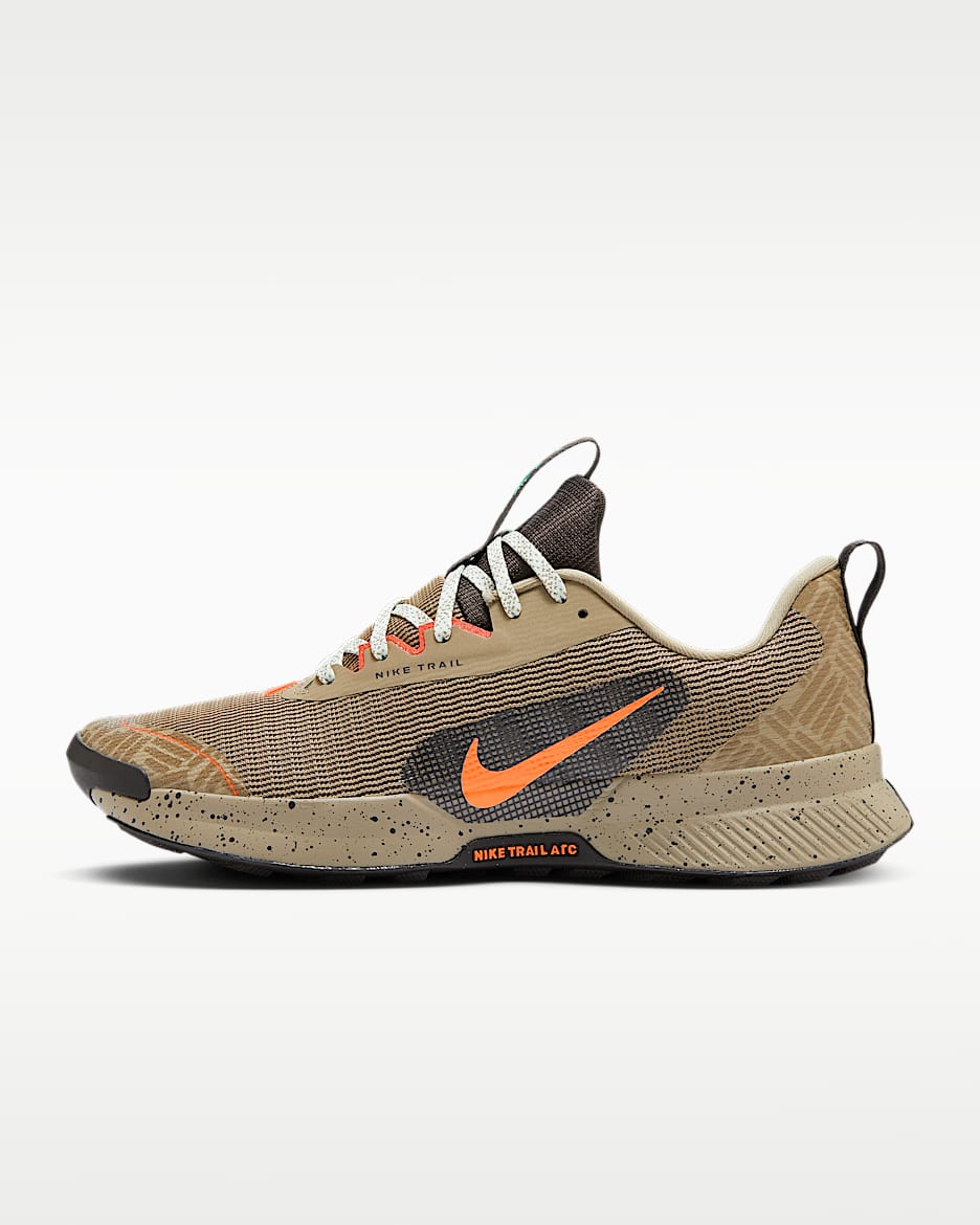 Nike Juniper Trail 3 男子越野跑步鞋 - 卡其/丝绒棕/古珊瑚红/橙红