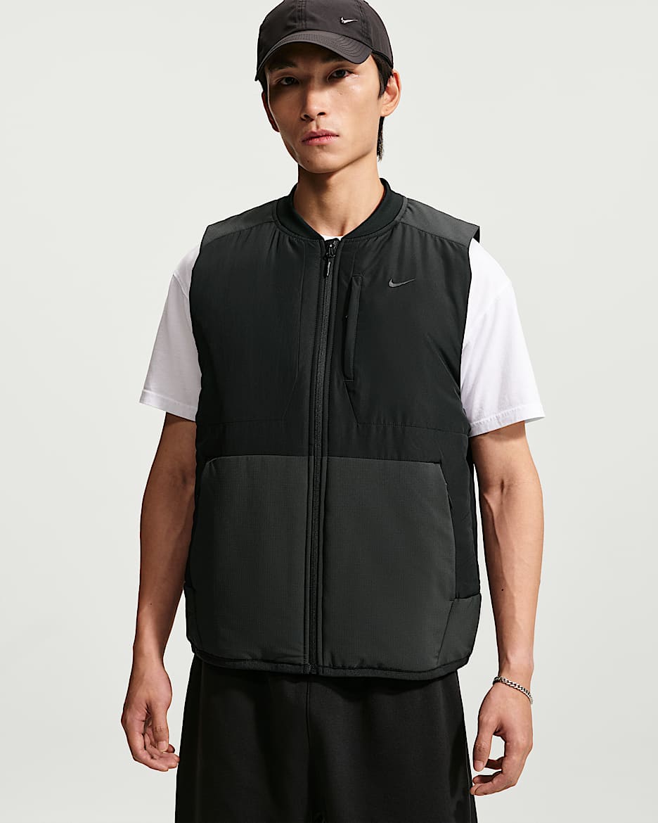 Nike Unlimited Therma-FIT 男子训练马甲 - 黑/黑/黑