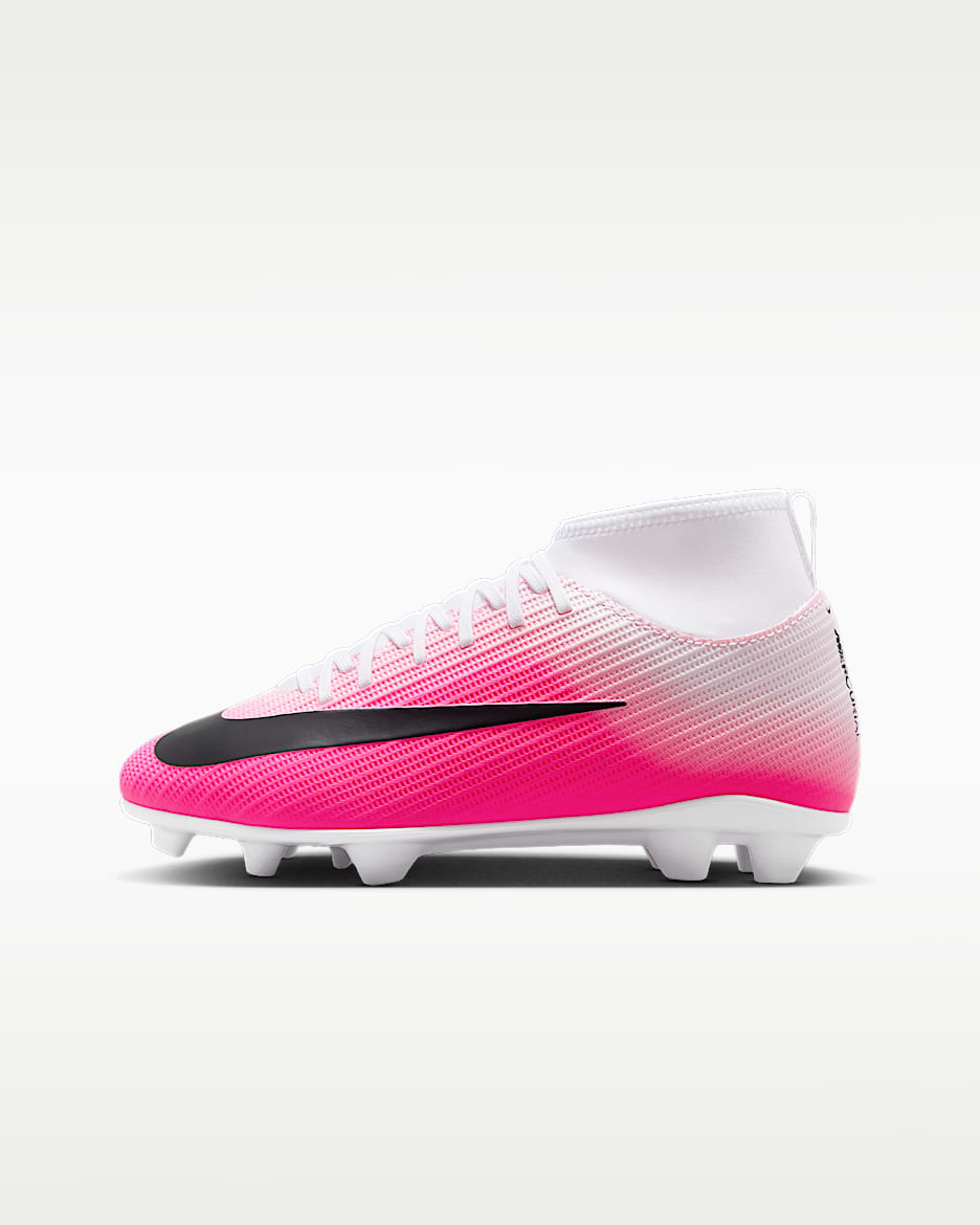 Nike Jr. Mercurial Superfly 11 Club 耐克刺客系列大童 MG 多种场地高帮足球鞋 - 多色/黑