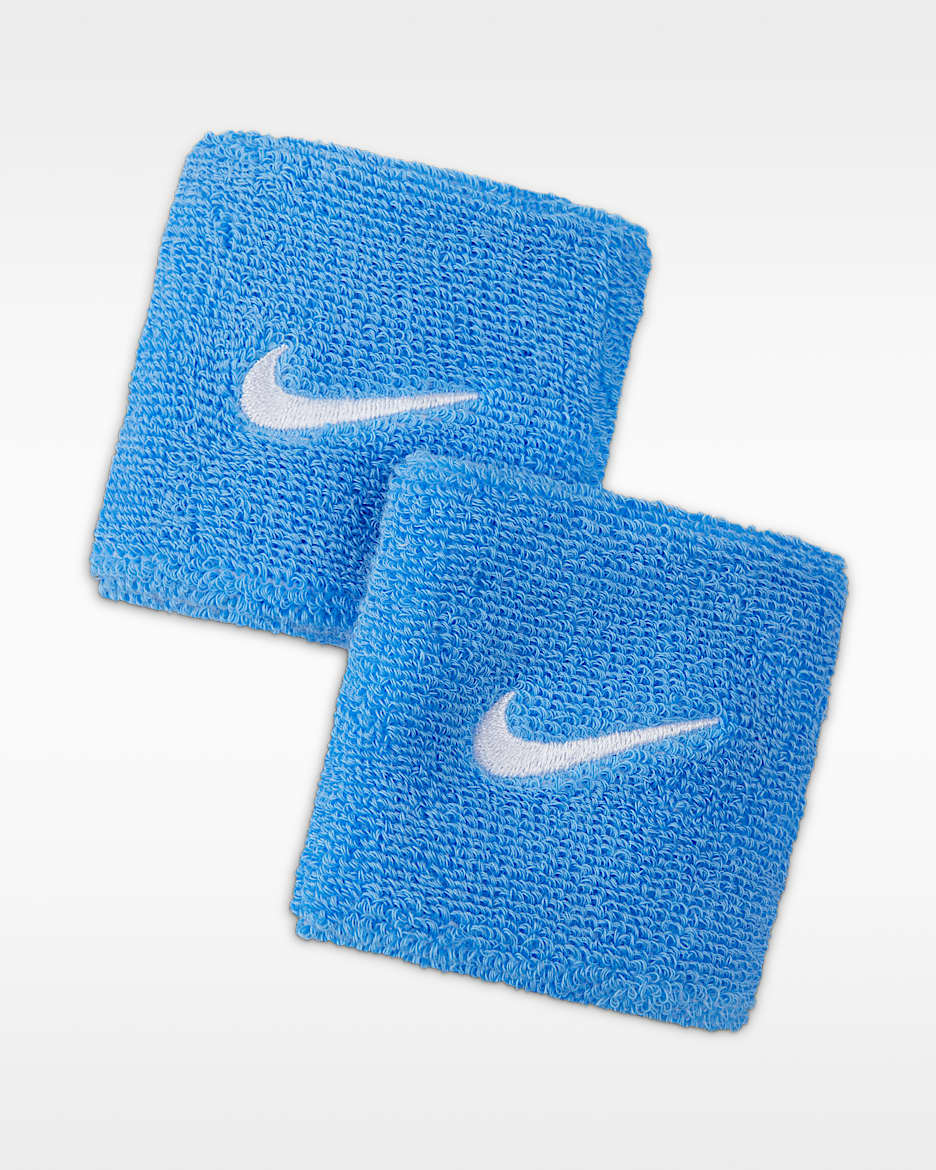 Nike Swoosh Classic 护腕（1 对） - 大学蓝/白色