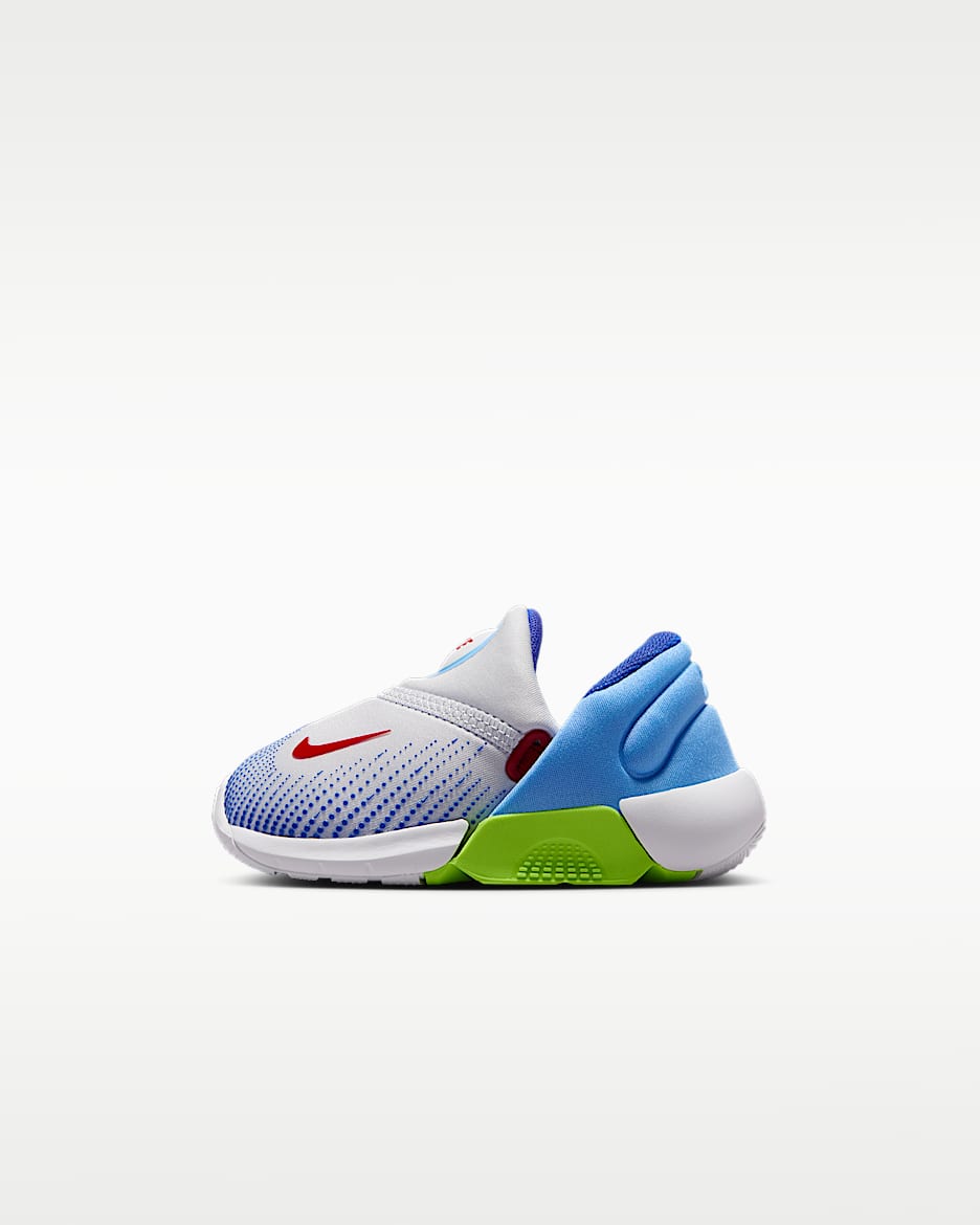 Nike Swoosh Go 耐克宝宝 GO 婴童运动鞋 - 足球灰/足球蓝/荧光黄/大学红