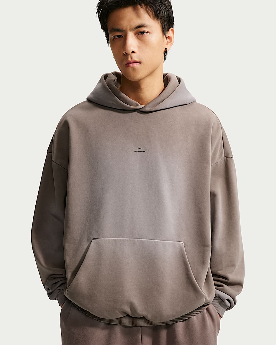 Nike Standard Issue 耐克篮球小标系列男子厚实加绒套头篮球连帽衫 - 貂棕/淡象牙白/黑