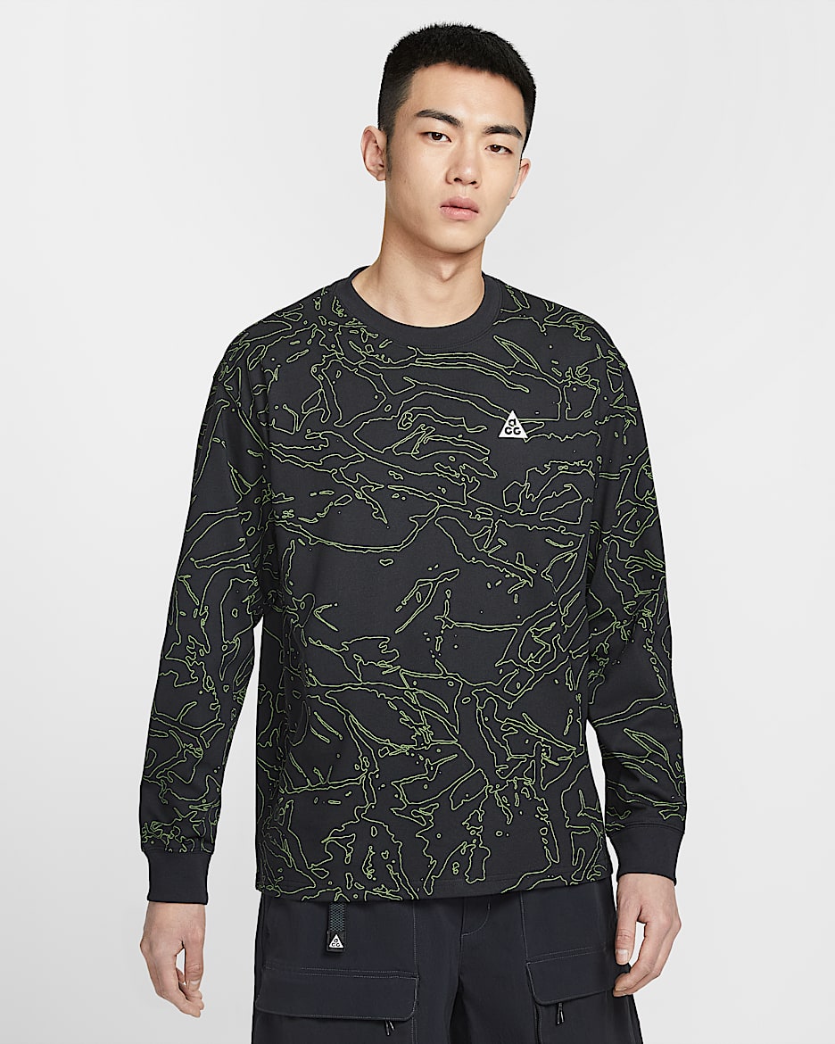 Nike ACG Dri-FIT 男子速干长袖T恤 - 黑