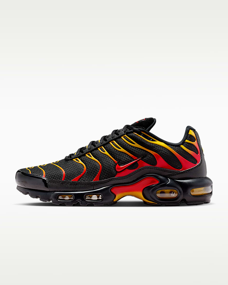Nike Air Max Plus 男子运动鞋 - 黑/大学金/大学红