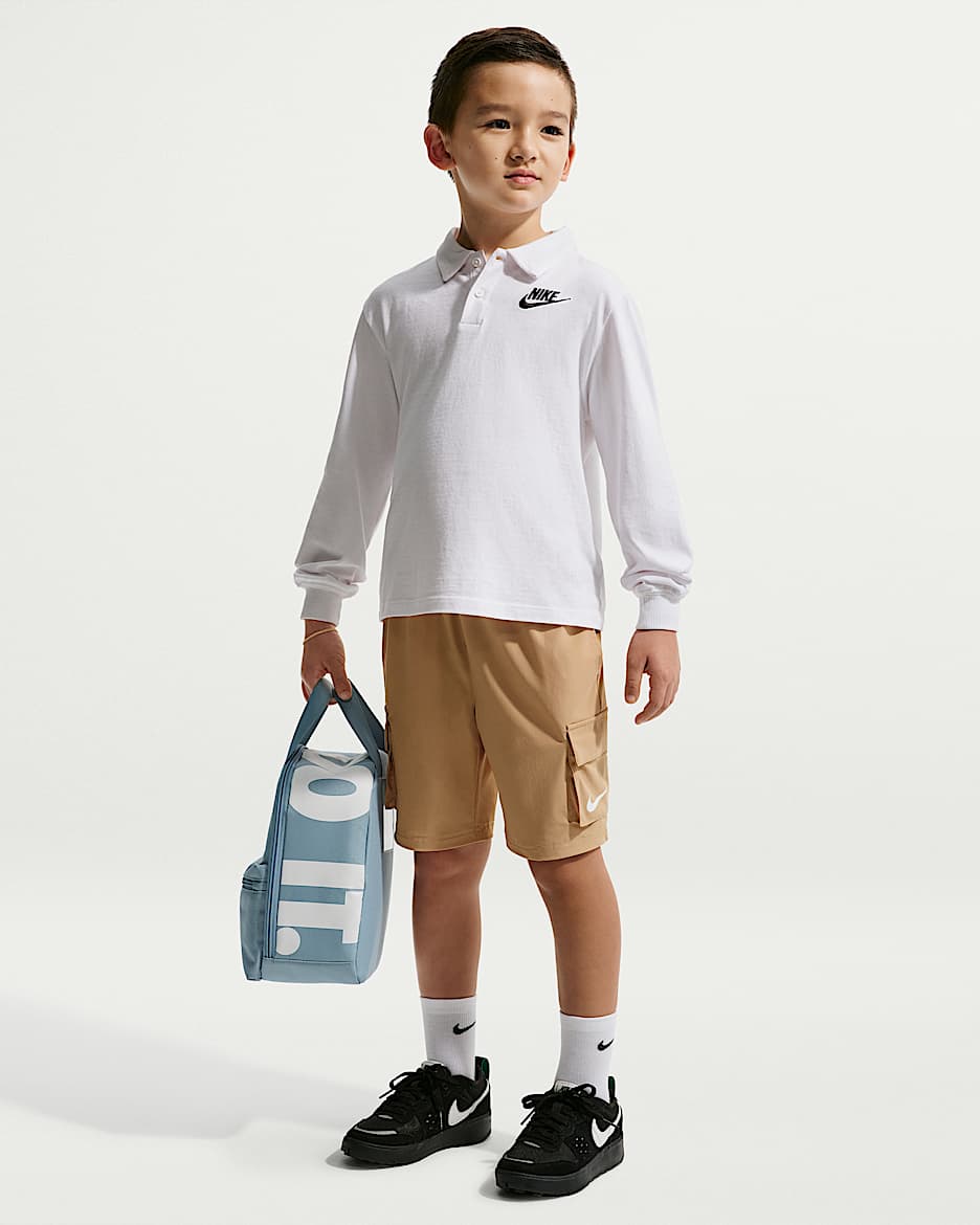 Nike Sportswear 幼童工装短裤 - 麻黄