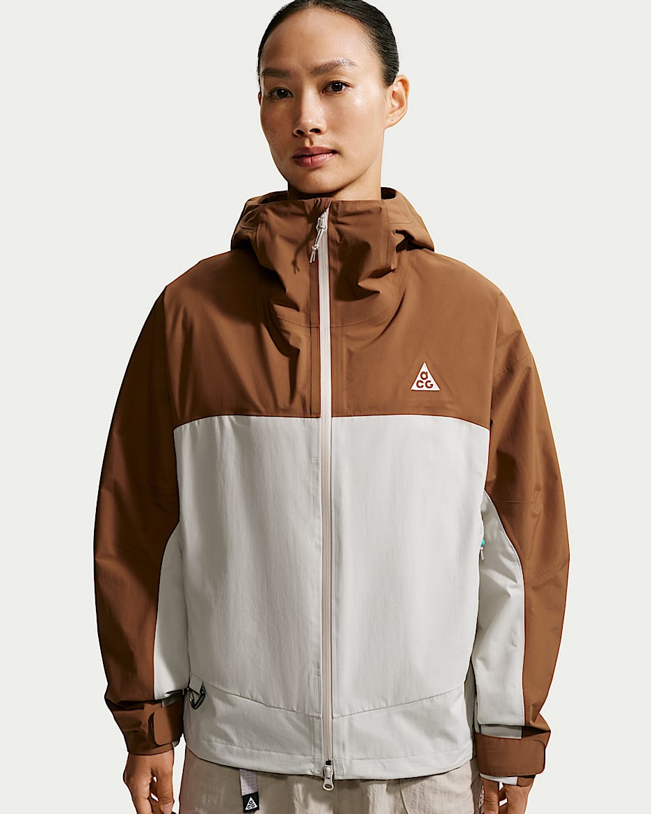 Nike ACG "Morpho" Storm-FIT ADV 2.5L 女子防风防水雨天夹克硬壳冲锋衣 - 浅英国褐/浅土褐/山峰白