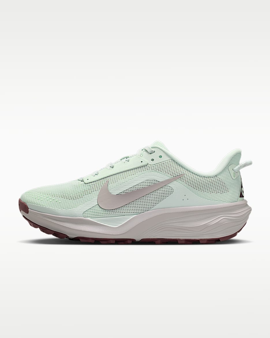Nike ACG Pegasus Trail 耐克飞马女子越野跑步鞋 - 微绿/浅骨色/图腾黑紫/银紫