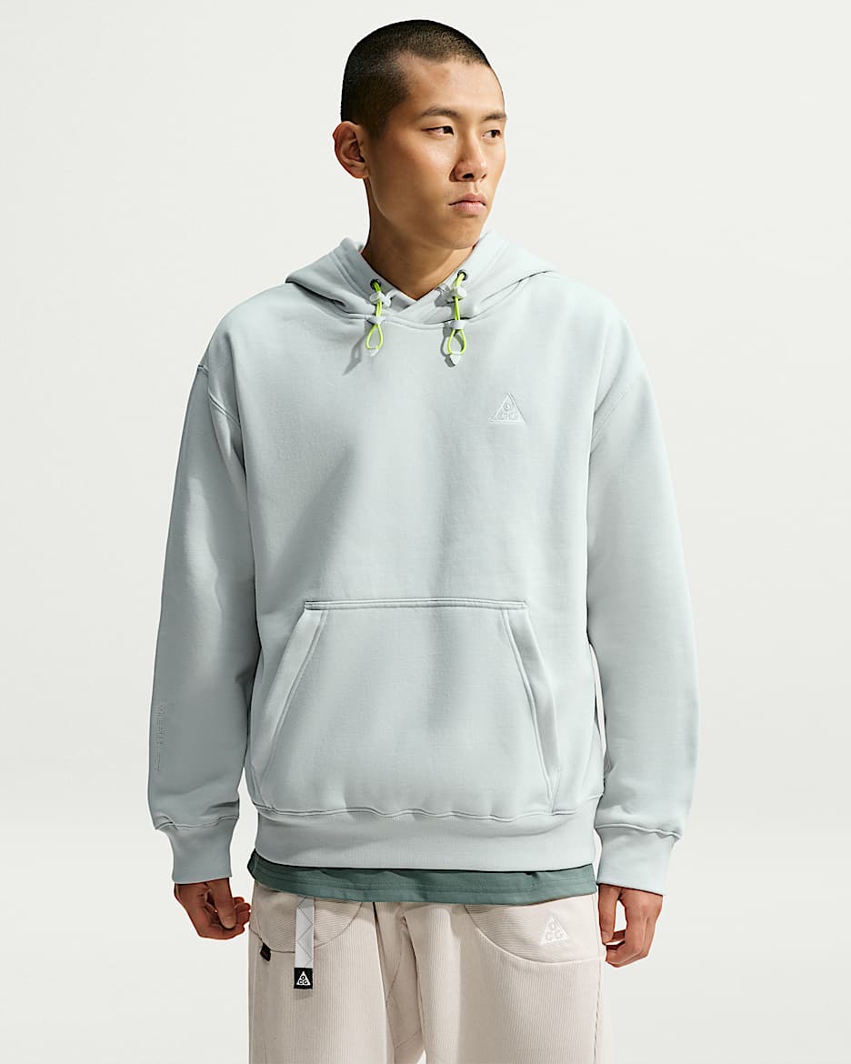 Nike ACG Therma-FIT 加绒套头连帽衫 - 浅银/山峰白