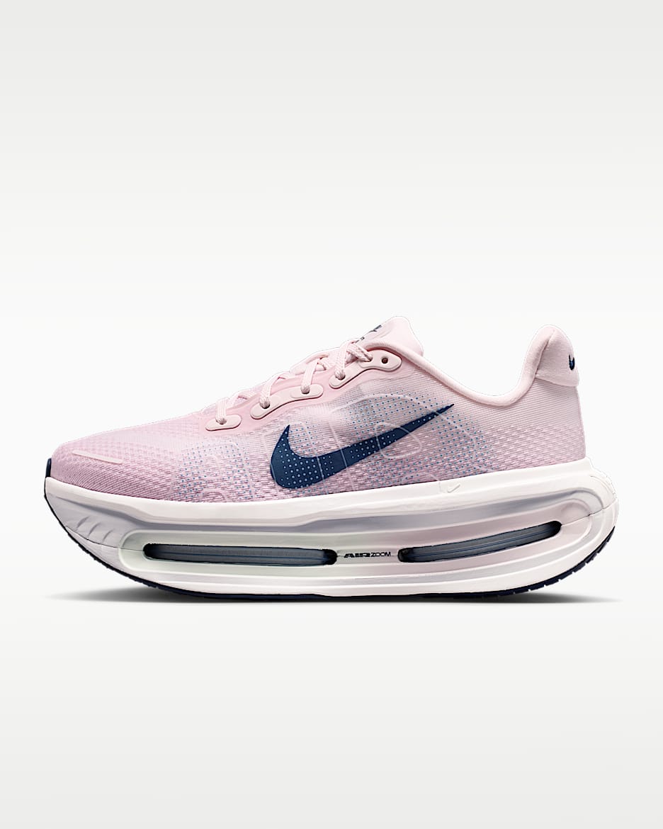 Nike Vomero Premium 耐克顶级迈柔女子公路跑步鞋 - 珍珠粉/白色/微绿/深藏青