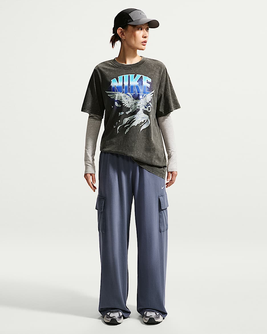 Nike Sportswear Phoenix Fleece 女子针织工装长裤 - 芬蓝