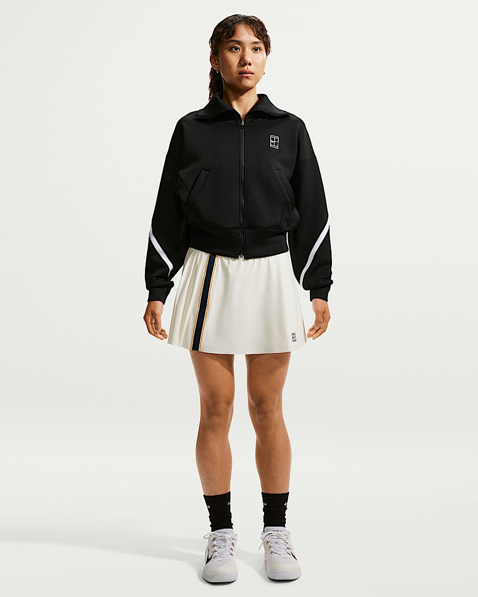 NikeCourt Slam Dri-FIT 女子速干网球半身裙 - 帆白