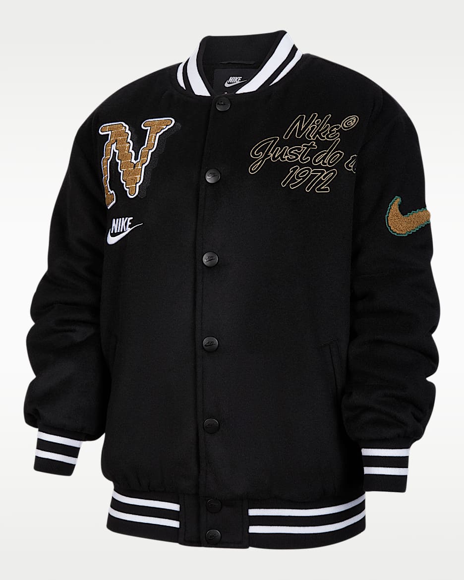 Nike "Just Do It" 大童夹克 - 黑